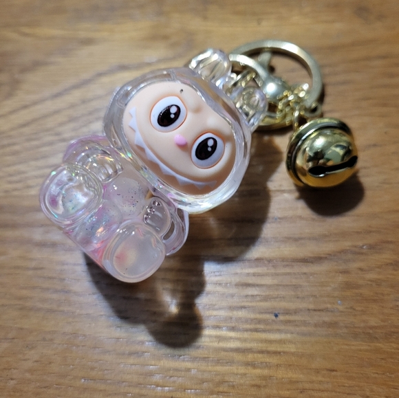 Other - Clear and Gold Kids Toy Keychain